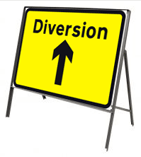 Diversion arrow ahead 