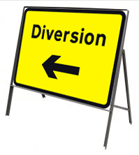 Diversion arrow left 