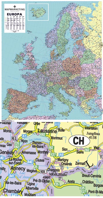 Europe Political Map 