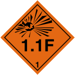Explosive Hazchem 1.1F EXPLOSIVE