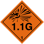 Explosive Hazchem 1.1G EXPLOSIVE