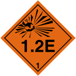 Explosive Hazchem 1.2E EXPLOSIVE
