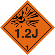Explosive Hazchem 1.2J EXPLOSIVE