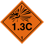 Explosive Hazchem 1.3C EXPLOSIVE