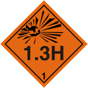 Explosive Hazchem 1.3H EXPLOSIVE