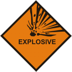 Explosive Hazchem EXPLOSIVE