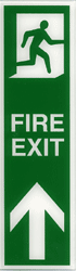 Fire Exit Door Plate Fire exit running man, FIRE EXIT, arrow up