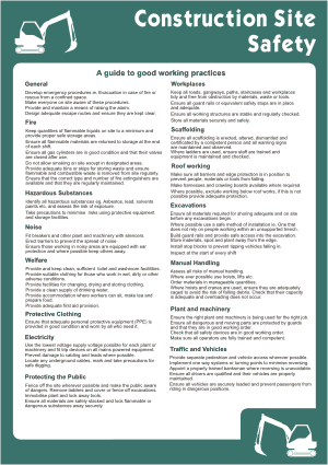 Laminated Construction Site Safety 