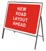 New road layout ahead 