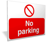 No Parking sign No parking