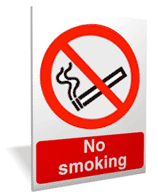 No Smoking outdoor sign No smoking