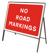 No road markings 