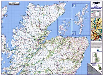 Regional Road Map 1 - Northern Scotland, Orkney & Shetland 
