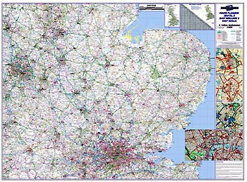 Regional Road Map 5 - East Midlands & East Anglia including London 