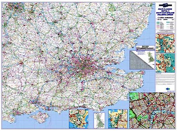 Regional Road Map 8 - South East England including London 
