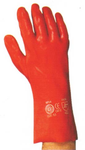Red PVC Gauntlets 