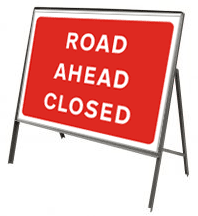 Road ahead closed 