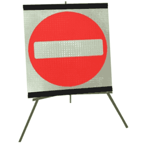 No Entry Symbol Flexible Roll-up Sign 