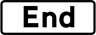 End temporary supplementary plate 