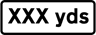 XXX Yards temporary supplementary plate 