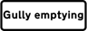 Gully Emptying temporary supplementary plate 