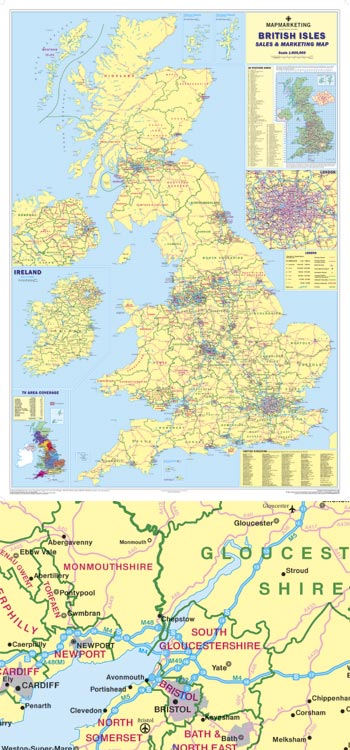 British Isles Sales & Marketing Map 