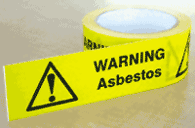 Asbestos warning tape 
