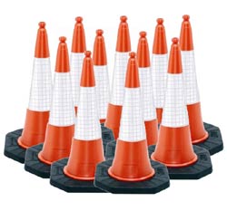 100 Pack Dominator Road Cones 