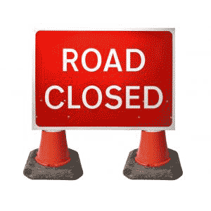 1050x750mm Road Closed - 7010.1 