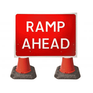 1050x750mm Ramp Ahead - 7010.1 