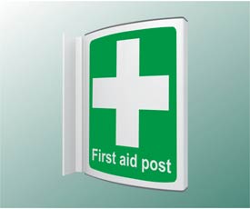 First Aid Post Projecting Sign 