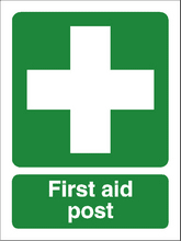 first aid post sign First aid post
