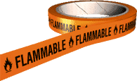 Flammable hazard tape 