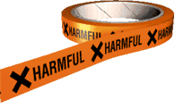 Harmful hazard tape 