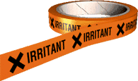 Irritant hazard tape 