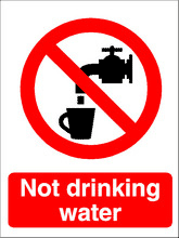 not drinking water Not drinking water