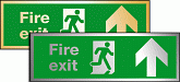 Prestige fire exit ahead sign 