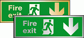 Prestige fire exit down sign 