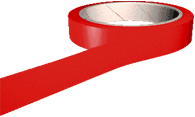 Red floor marking tape 