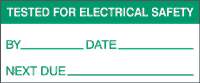 Tested for electrical safety lablels 