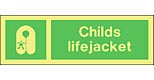 childs lifejacket2  safety sign