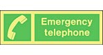 emergency telephone  safety sign