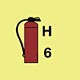 fire extinguisher halon 6  safety sign