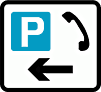 DOT No 2502 Parking and phone left  safety sign
