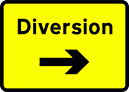 DOT NO 2702 Diversion  safety sign