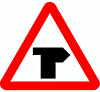 DOT No 505.1   T junction Ahead 2  safety sign