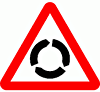 DOT No 510   Roundabout Ahead  safety sign