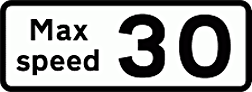 DOT NO 513.2 Advisory speed  safety sign