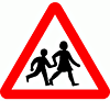 DOT No 545  Beware of Children  safety sign