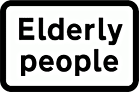 DOT NO 547.4 Elderly people  safety sign